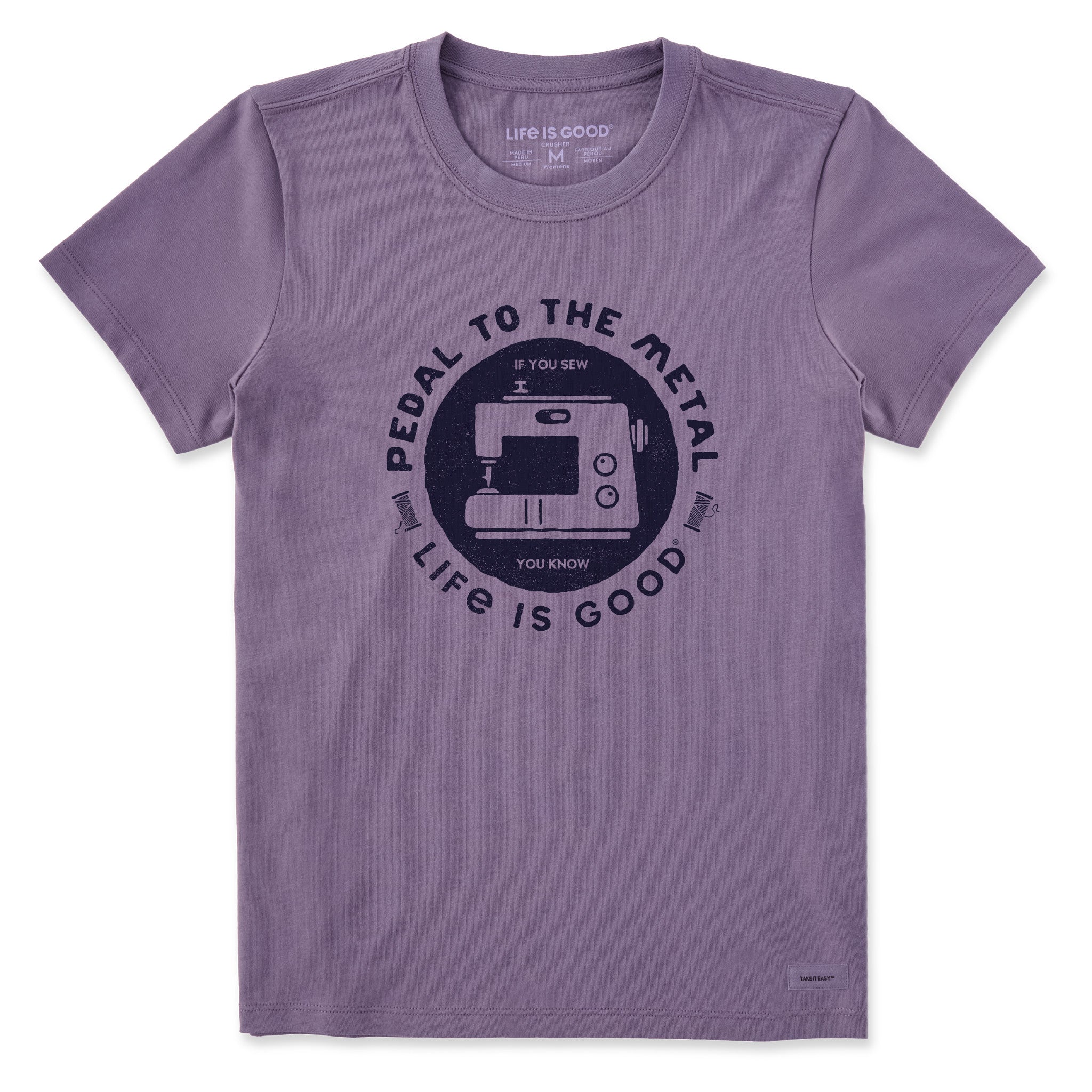 Women's Pedal to the Metal Sewing Short Sleeve Tee